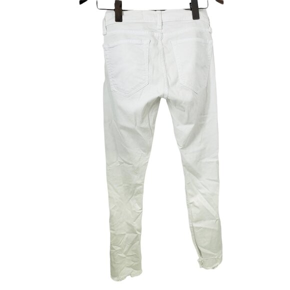 Rag & Bone White Jeans Ankle Dre Ripped Women's Size 25 - Picture 4 of 13